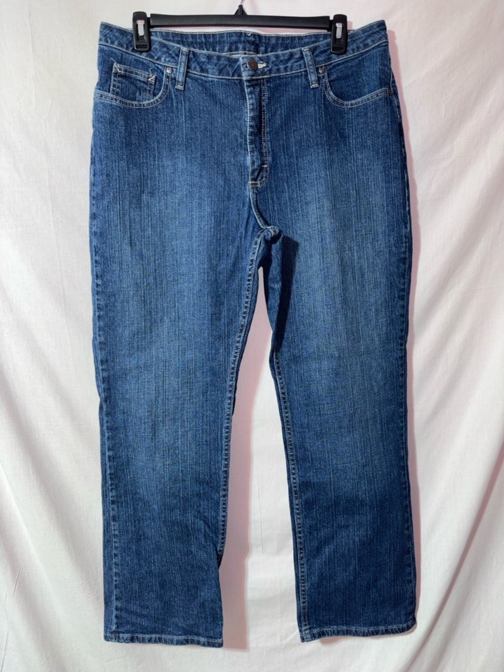 Wrangler Women's Straight Leg Jeans - Dark Blue Denim